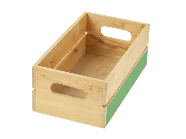 Caja de madera vacía — Foto de Stock