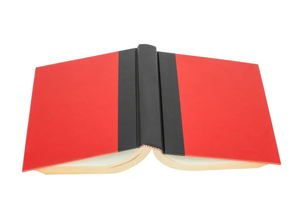 Livro de capa vermelha com alça preta — Fotografia de Stock