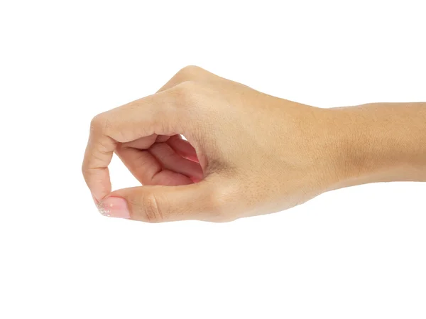 女人的手压kvinnan handen trycka — Stockfoto