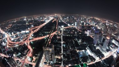 Cityscape akşam, bangkok kuş bakışı manzaralar