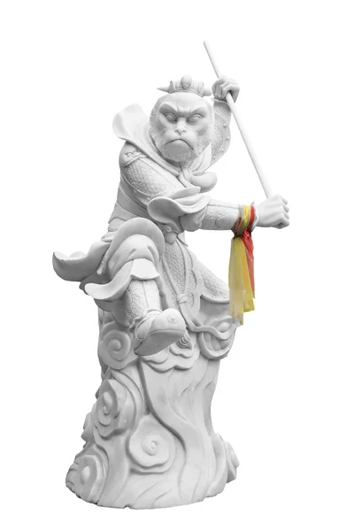 刻まれた大理石の中国猿王 — ストック写真