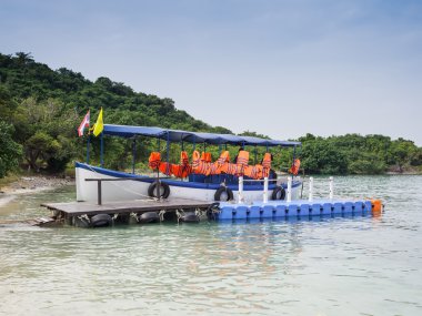 plastik dock mavi ve can yeleği