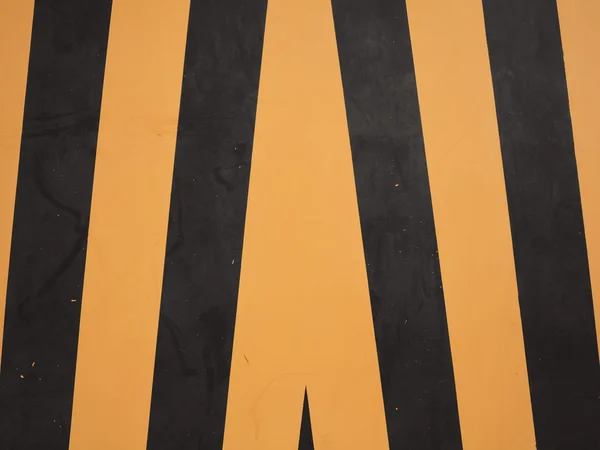 Yellow and black warning sign — Stock Photo, Image