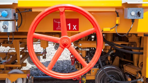 Steering wheel van de treindienst voor het beheersen van — Stockfoto