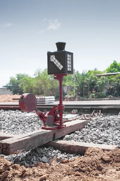 Железнодорожные сигналы — стоковое фото