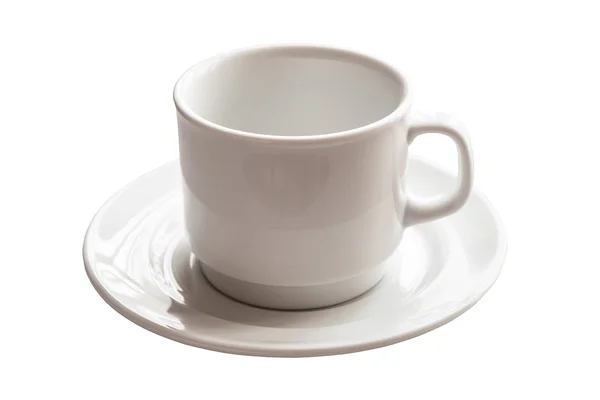 Kopp kaffe på vit bakgrund — Stockfoto