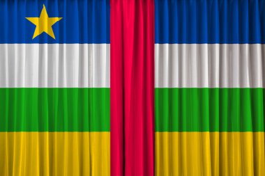perde Orta Afrika Cumhuriyeti bayrağı