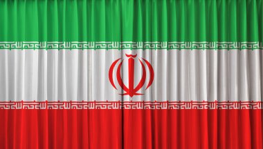 perde İran bayrağı