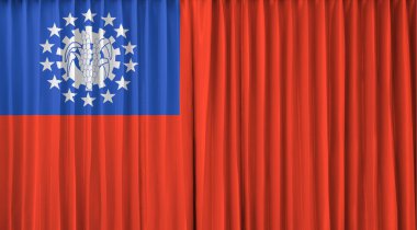 perde Myanmar bayrağı