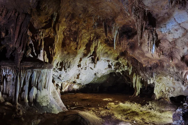 Cueva y piedra textura fondo — Foto de Stock