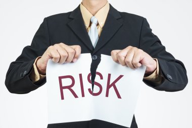 yaprak kağıt, risk yönetimi kavramı yırtılma işadamı