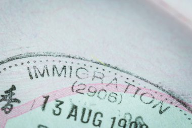 pasaport damga vize seyahat kavramı arka planı için