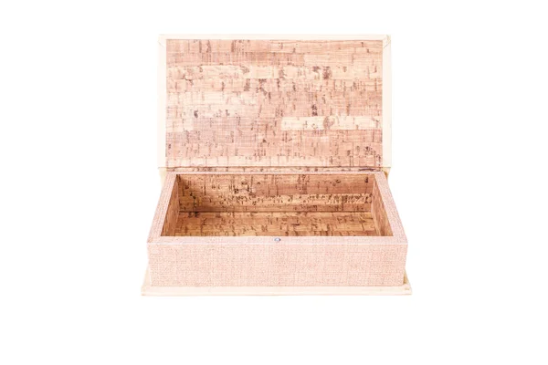 Caixa de madeira vazia aberta — Fotografia de Stock