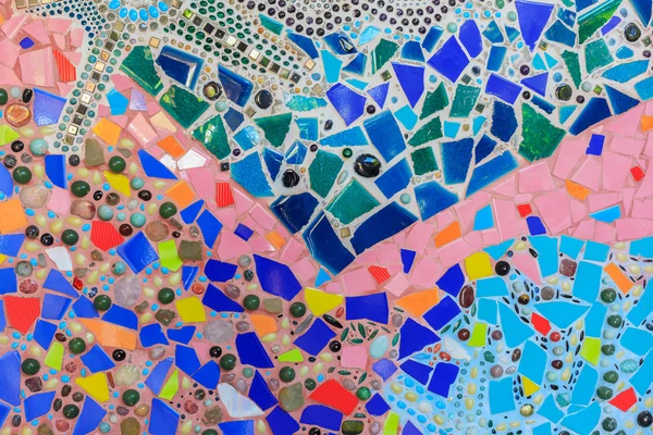 Mosaikkmønster av grus, fargerik tekstur, abstrakt bakgrunn – stockfoto