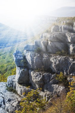 güneş ışığı içinde mountines