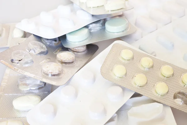 Close up of multiple medicines — Stock Photo, Image