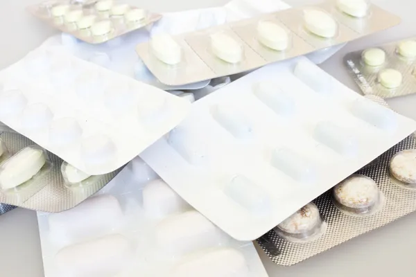 Close up of multiple medicines — Stock Photo, Image