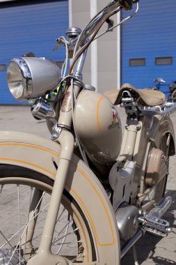 Varşova - 25 Ağustos: eski motosiklet 