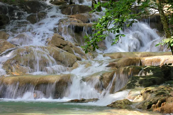 ダンズ リバーの滝、ジャマイカ. — ストック写真