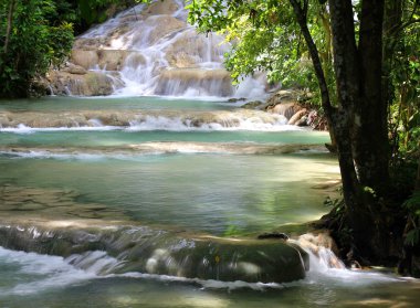 Dunn's River Falls, Jamaica. clipart
