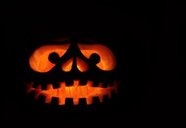 Sırıtan bir jack o fener