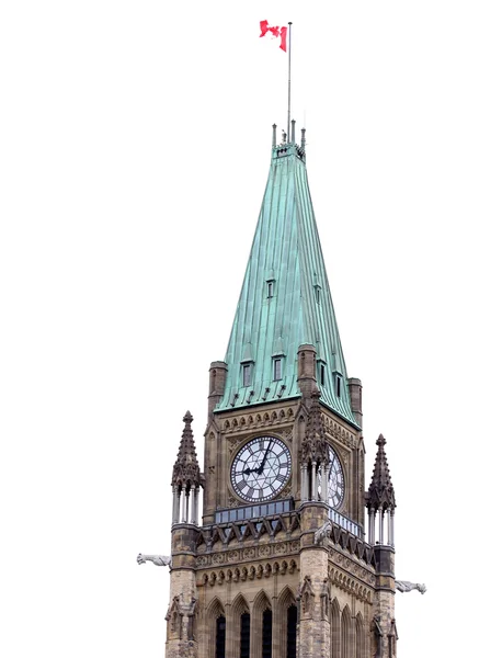 El bloque central del Parlamento canadiense — Foto de Stock