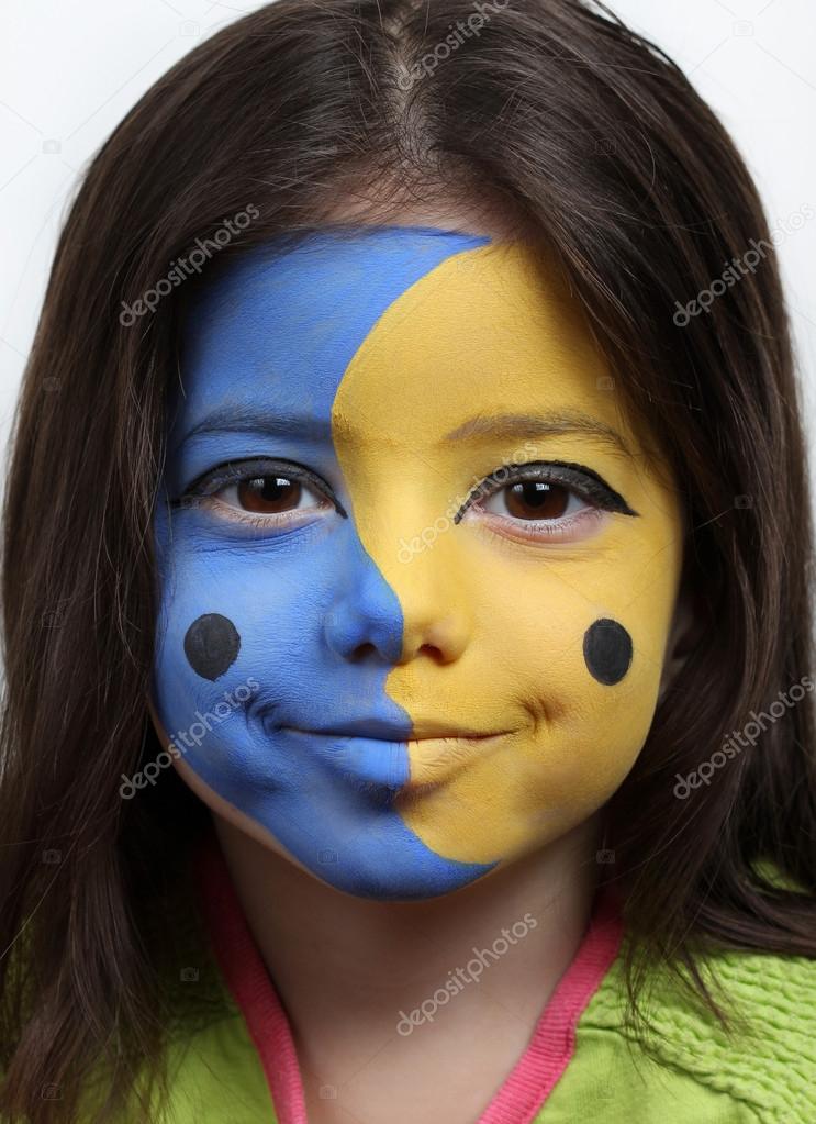 Moon And Sun Face Painting Stock Photo Image By C Alexsvirid