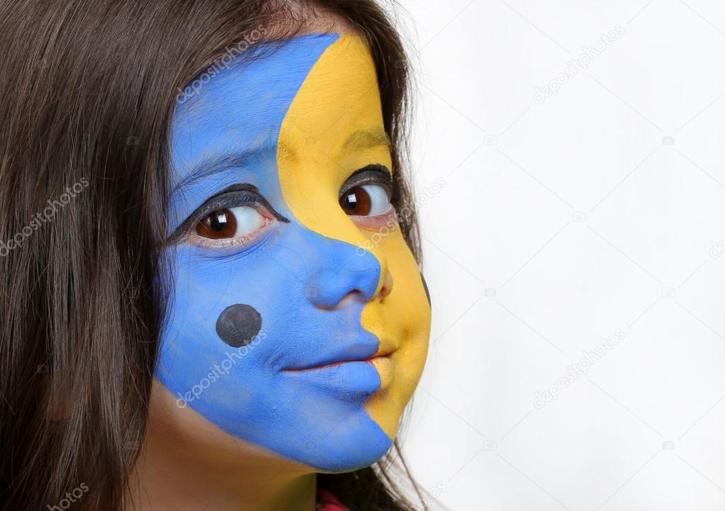 Moon And Sun Face Painting Stock Photo Image By C Alexsvirid