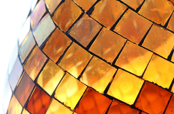 Carreaux de verre colorés sur vase — Photo