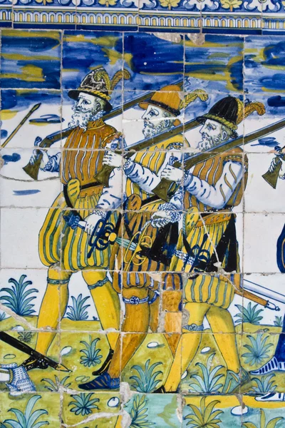 Homlokzati, Basilica del Prado és a Talavera, Sixtus-kápolna a kerámia — Stock Fotó