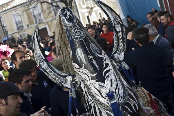 Traditional festivals, Jarramplas, Piornal, Cáceres, — 图库照片