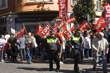 Manifiescion against recortesen, Spain clipart