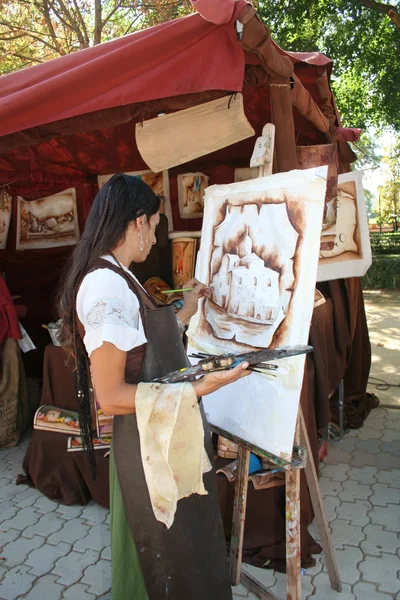 工艺品、 奥罗佩萨，托莱多的中世纪市场, — 图库照片