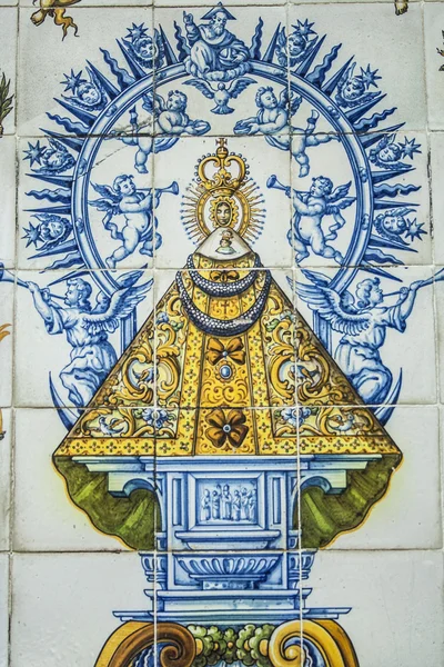 Talavera κεραμική, κεραμίδια virgen del prado — Φωτογραφία Αρχείου