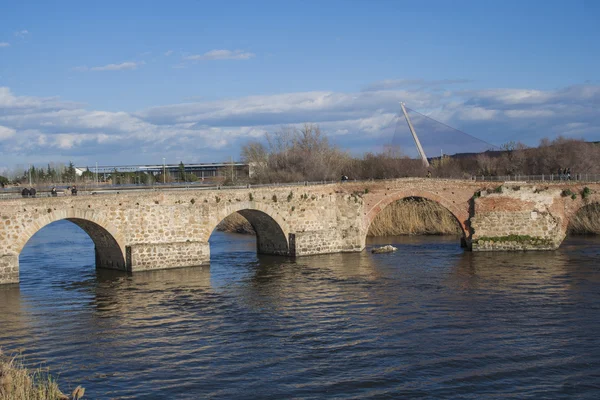 Řeku Tagus, Puente Romano, Talavera de la Reina, — Stock fotografie