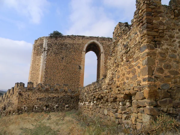 Battlements, Castelo de Montalban, San Martin de Montalban, Para — Fotografia de Stock