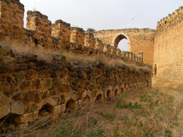 Battlements, Castle of Montalban, San Martin de Montalban, Toled — Stock Photo, Image