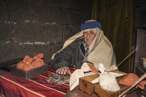 Presepe vivente Natale Navamorcuende, Toledo, Spagna , — Foto Stock