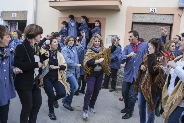 Villanueva de la Vera, Caceres, The Carnival is Peropalo — Stock Photo, Image