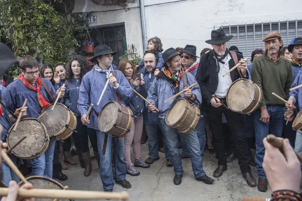 Villanueva de la Vera, Caceres, Karnevalet er Peropalo - Stock-foto