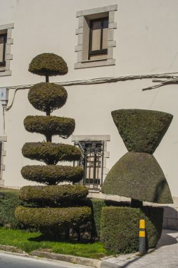 Gardens Losar de la Vera, Caceres, Extremadura, Spain, clipart