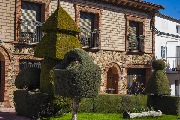 Gardens Losar de la Vera, Caceres, Extremadura, Spain, — Stock Photo, Image