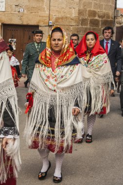 geleneksel kutlama carnaval de animas, villar del pedroso, caceres, extremadura, spain,