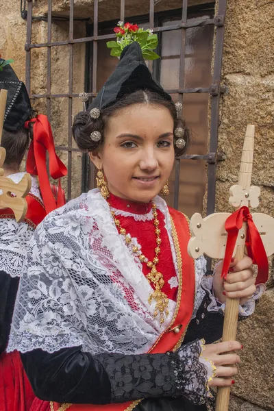 Traditional celebrations Carnaval de Animas, Villar del Pedroso, Caceres, Extremadura,   Spain, — Stock Photo, Image