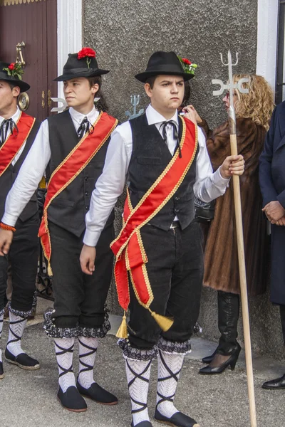 Celebrações tradicionais Carnaval de Animas, Villar del Pedroso, Cáceres, Extremadura, Espanha , — Fotografia de Stock