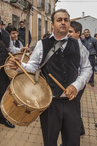 Fiestas tradicionales Carnaval de Animas, Villar del Pedroso, Cáceres, Extremadura, España , — Foto de Stock