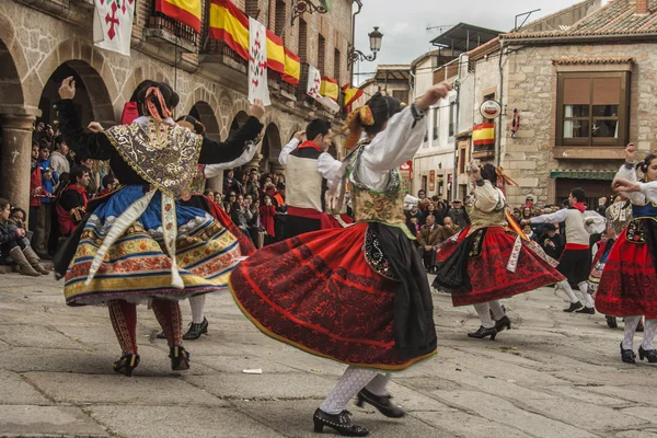 Traditional celebrations Carnaval de Animas, Valdeverdeja, Toledo, Spain — Stock Photo, Image