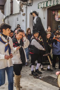 Shrove Salı, villanueva de la vera, caceres, extremadura, İspanya