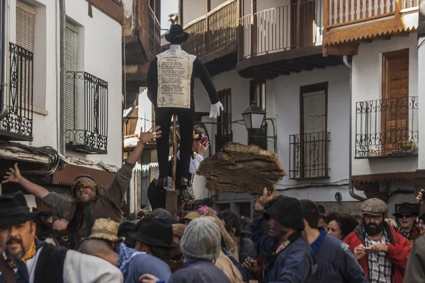 Shrove Tuesday, El Peropalo, Villanueva de la Vera, Cáceres, Extremadura, Espanha — Fotografia de Stock