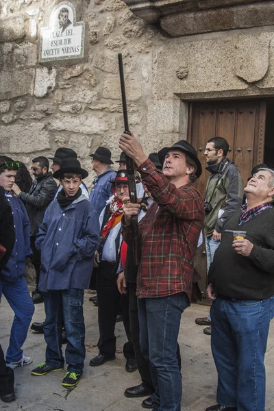 Faschingsdienstag, villanueva de la vera, caceres, extremadura, spanien — Stockfoto